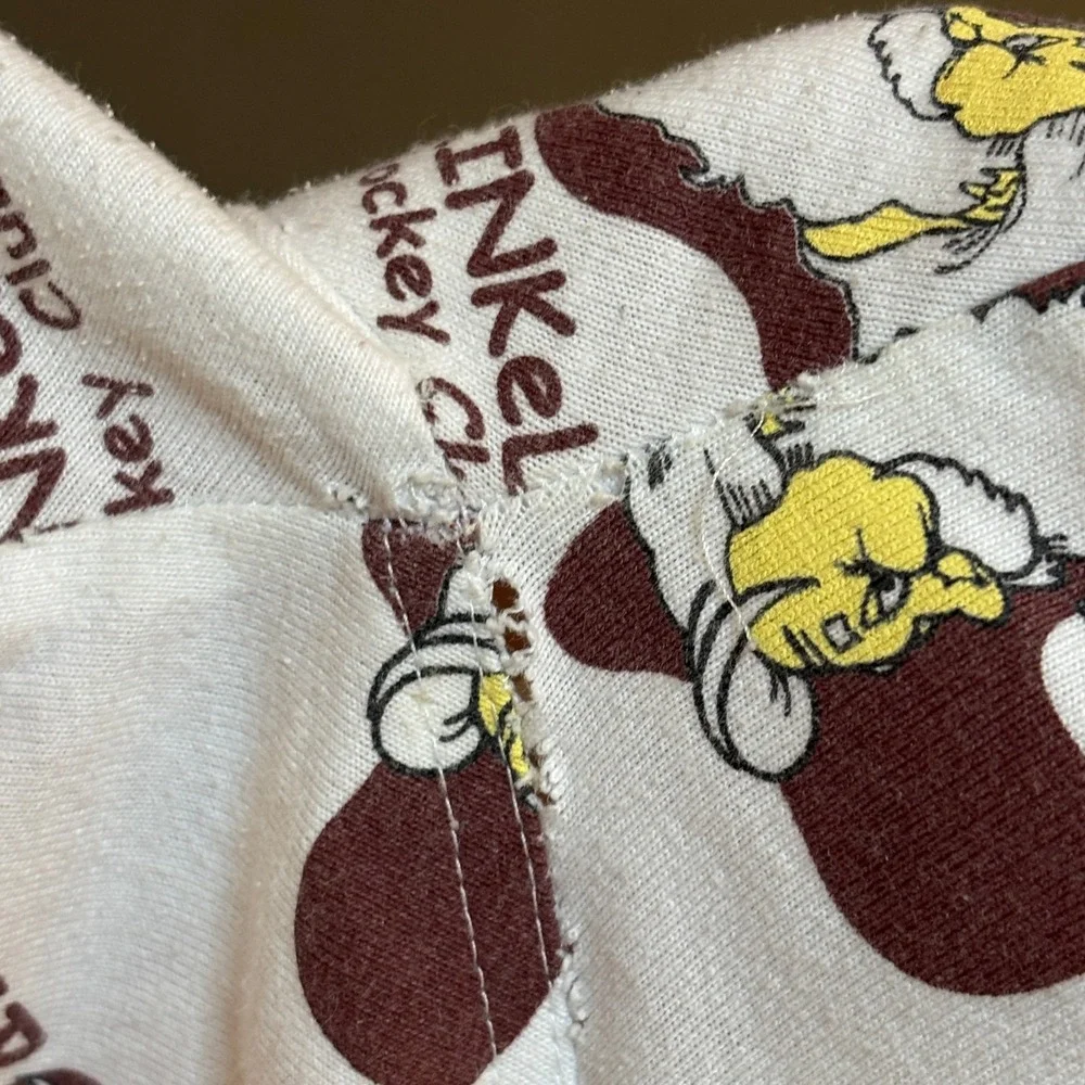 VTG Boxer Rebellion Rinkels Hockey Club Boxer Shorts White Mens Large USA Made